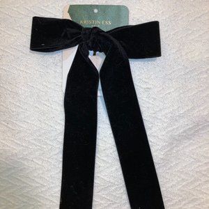 Kristin Ess Velvet Bow Slide